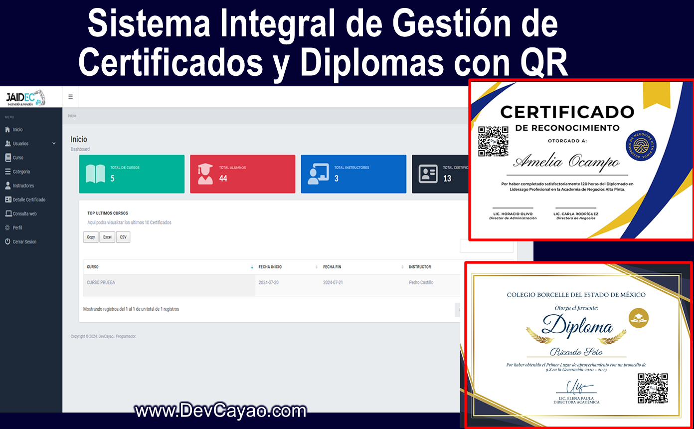 Sistema de Creación y Verificación de Certificados con QR